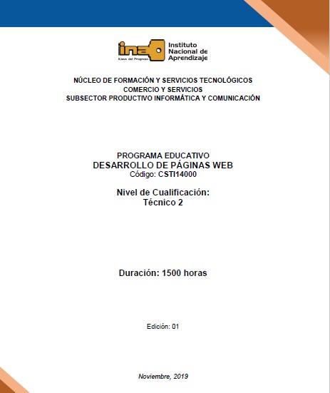 Portada del diseño curricular