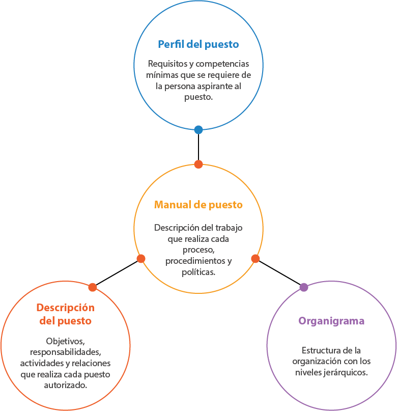 Esquema de información que contiene un manual. En el siguiente botón se proporciona la información del esquema.