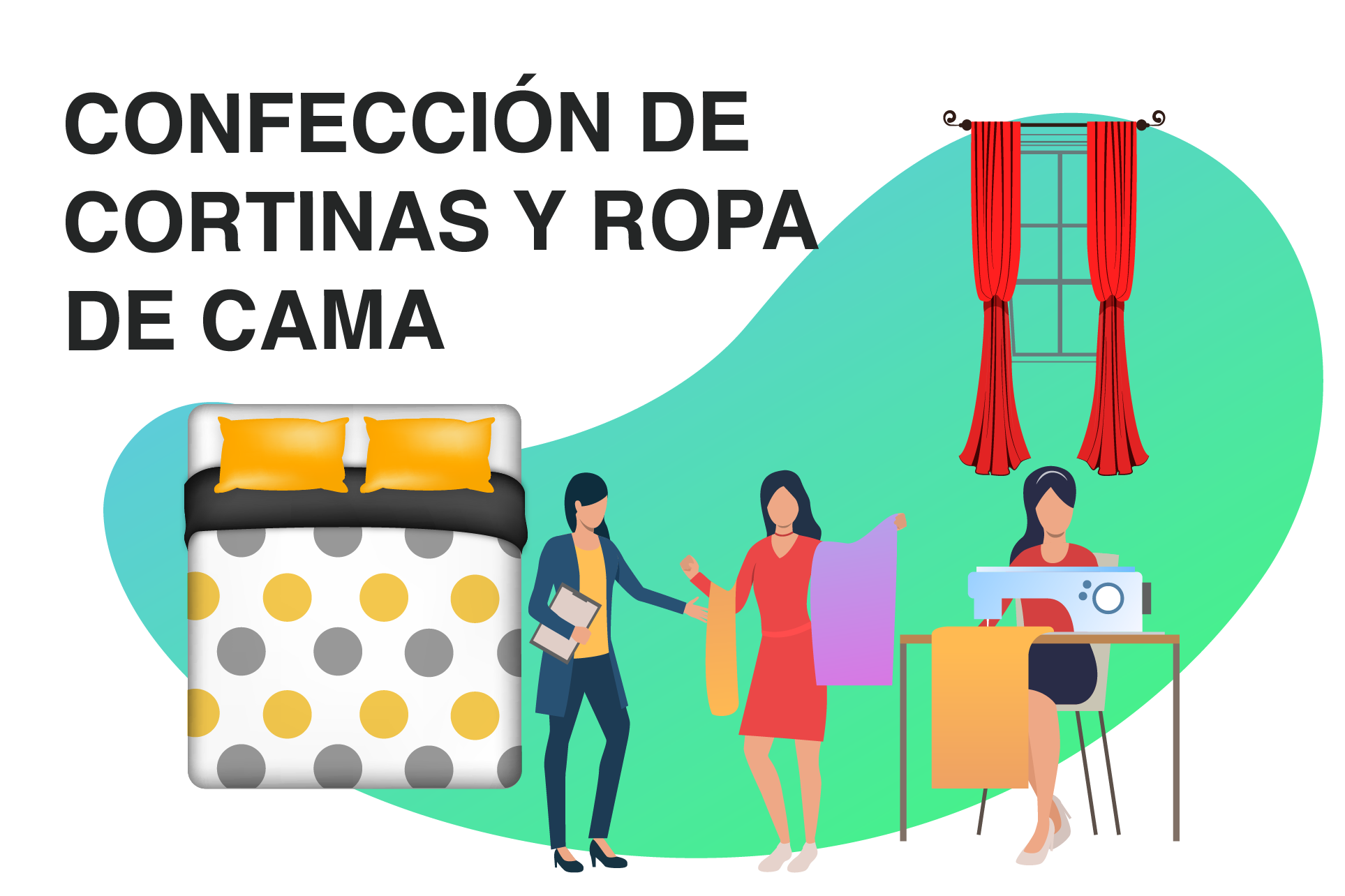 bisonte Interpersonal de ultramar Curso: Material de apoyo -Confección de cortinas y ropa de cama