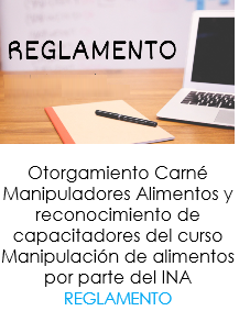 Reglamento manipulador alimentos