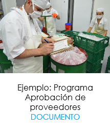 Programa aprobación de proveedores